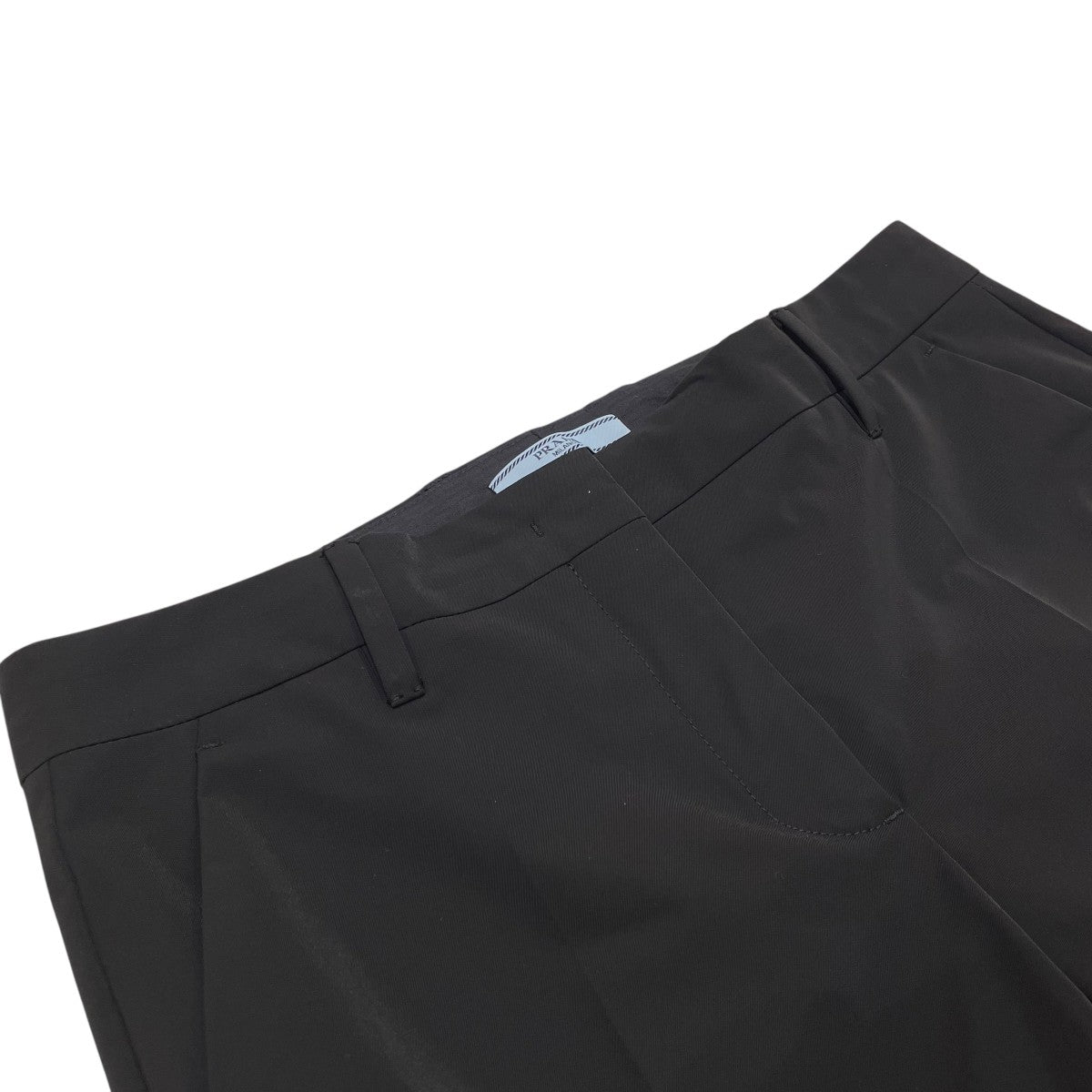 PRADA 黒 スラックス PRADA ナイロン 細身 美シルエット 黒 BLACK スラックス パンツ