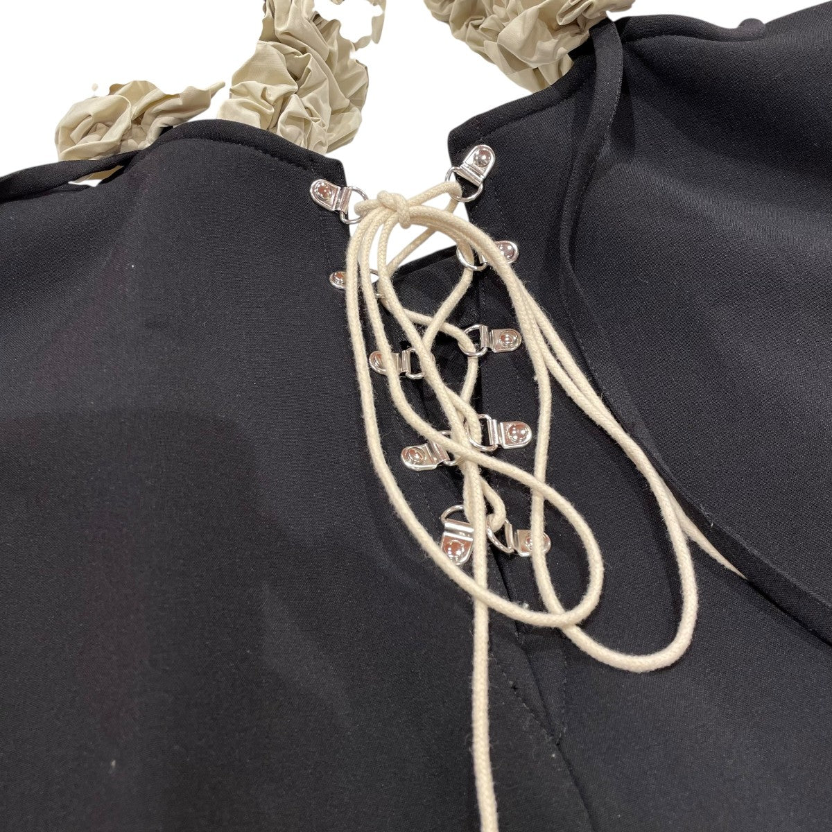 MAISON SPECIAL ブラック ベスト MAISON SPECIAL ベスト ジレ Halter Neck Linen Vest