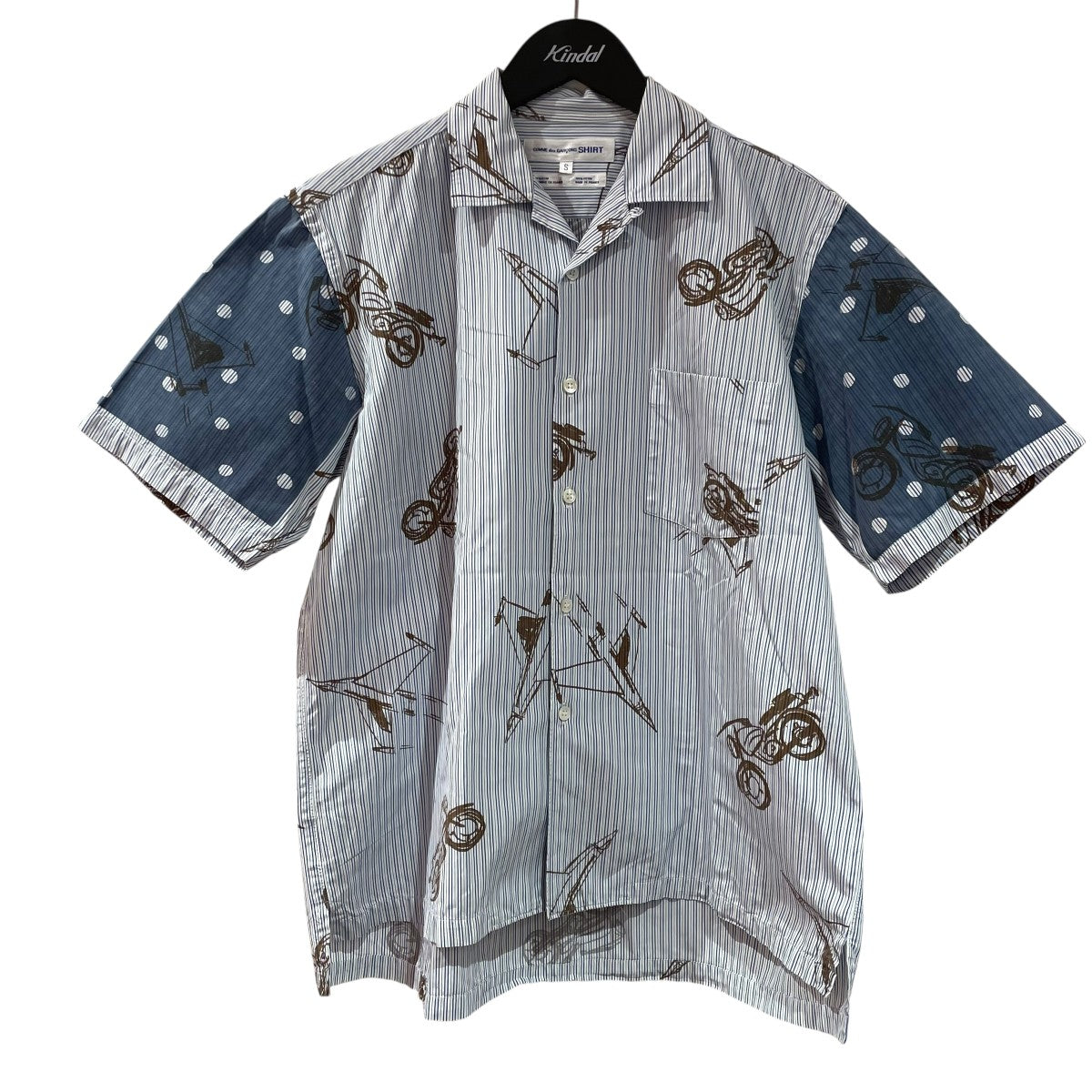 ★COMME des GARCONS★ストライプ 半袖シャツ COMME des GARCONS SHIRT(コムデギャルソンシャツ) ストライプ