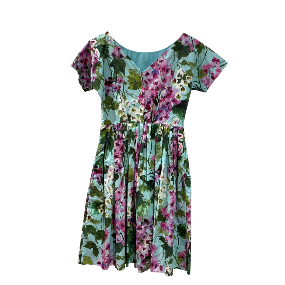 美品Dolce & Gabbana 花柄 半袖ワンピース7/8 美品Dolce & Gabbana 花柄 半袖ワンピース7/8 - メルカリ