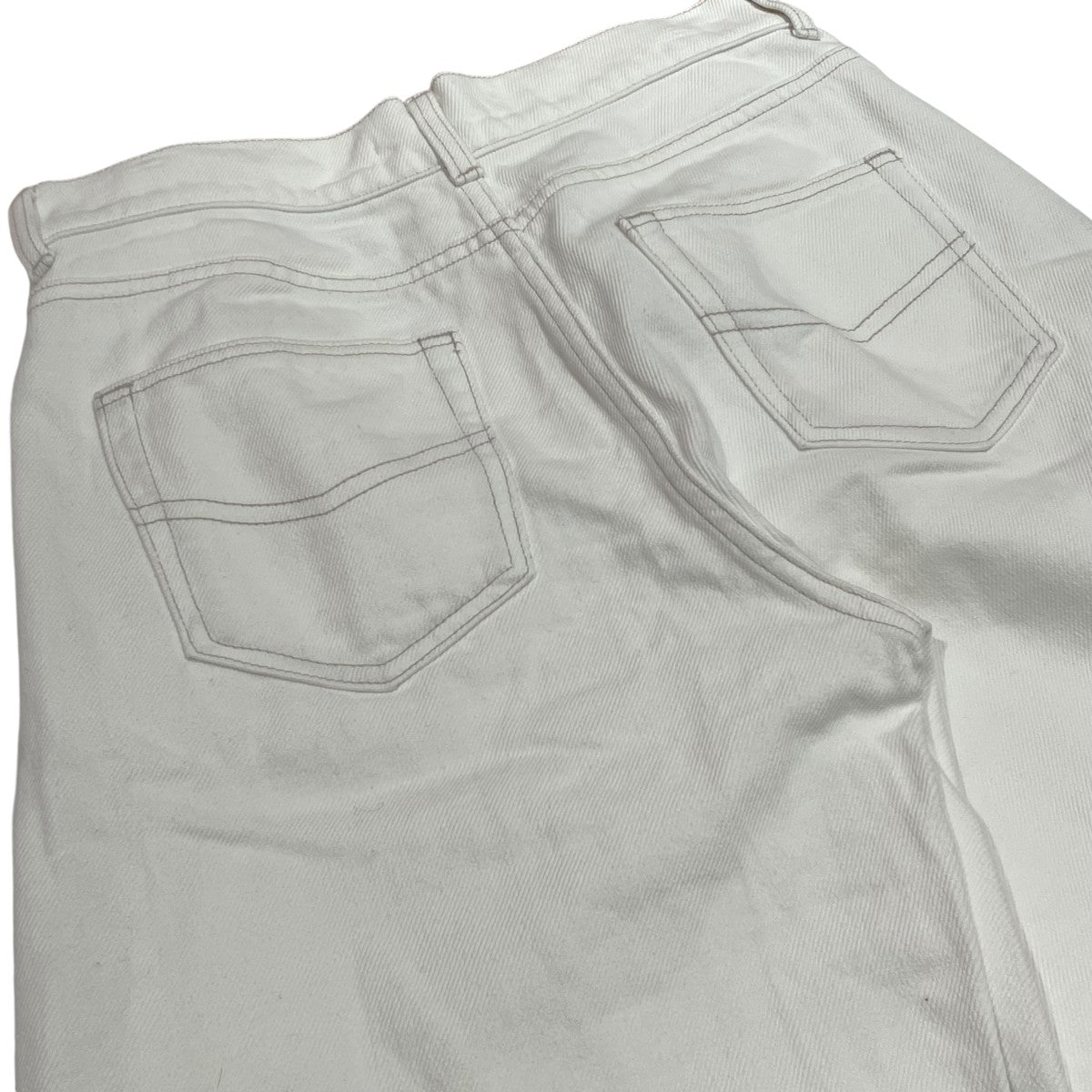 【新品未使用】スナイデル タックワイドデニムパンツ ホワイト 00サイズ Snidel(スナイデル) タックワイドデニムパンツデニムパンツ