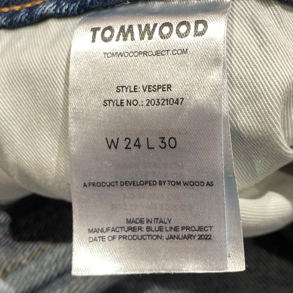 TOM WOOD(トムウッド) デニムパンツTW12243607 TW12243607 インディゴ
