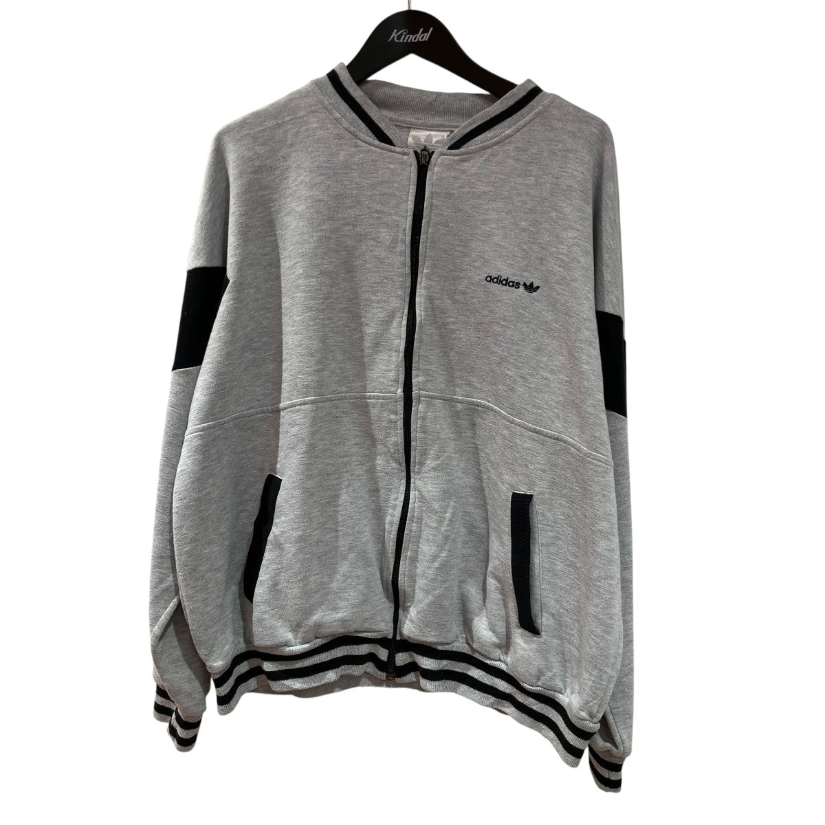 90s adidas グレー ジップアップジャケット adidas(アディダス) 90s スウェットジップジャケット ライト
