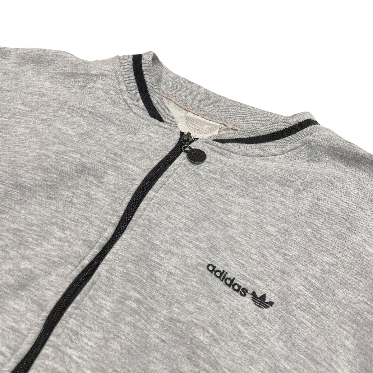 90s adidas グレー ジップアップジャケット adidas(アディダス) 90s スウェットジップジャケット ライト