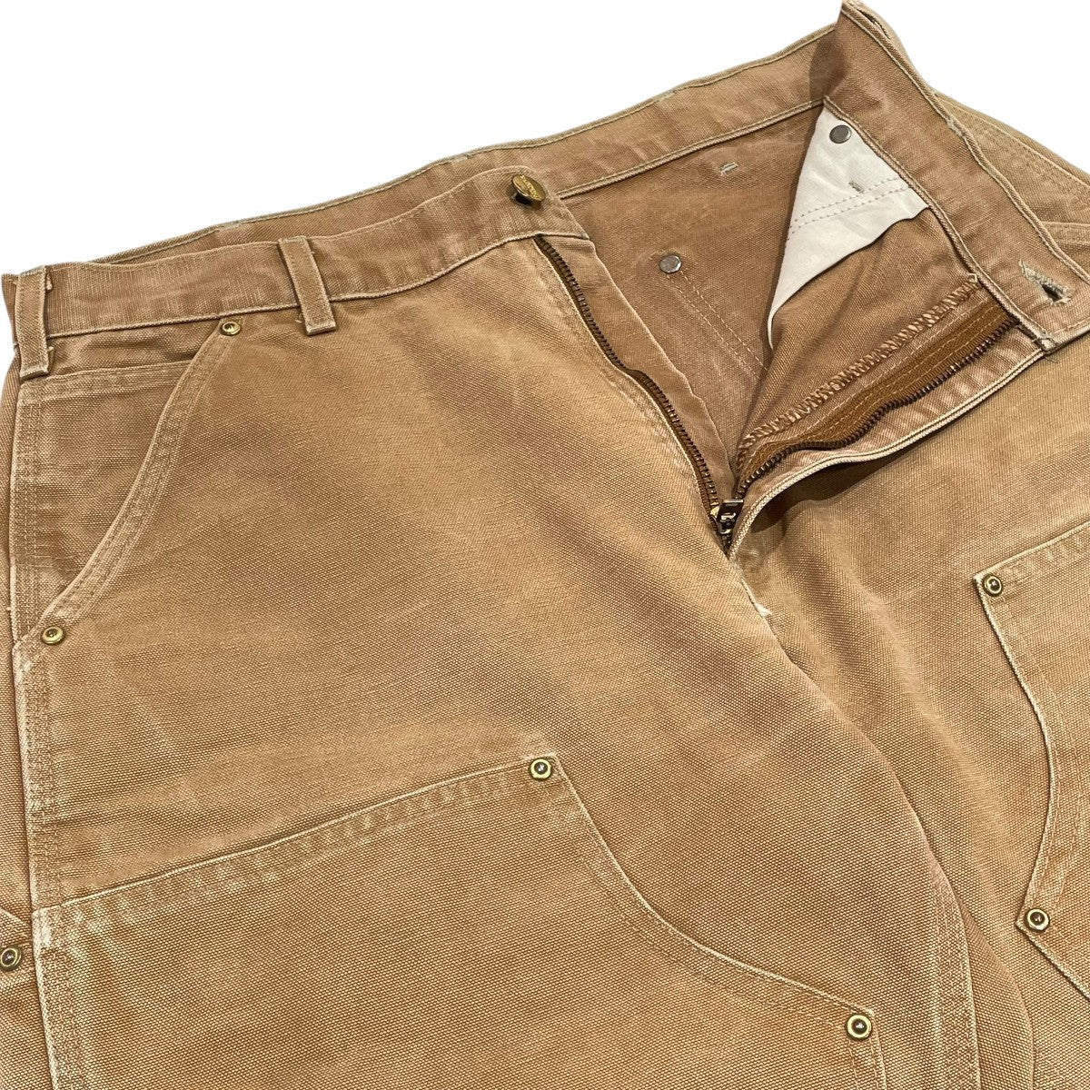 CarHartt(カーハート) USA製 ダブルニーワークパンツ ブラウン