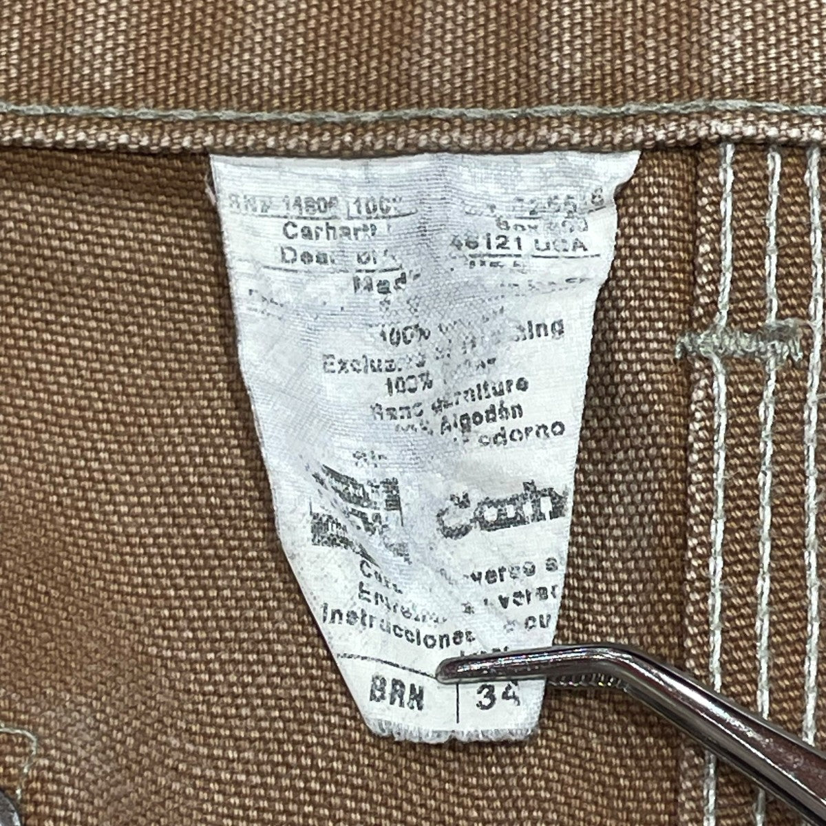 CarHartt USA製 ダブルニーワークパンツ 古着・中古-6枚目のアイテム画像