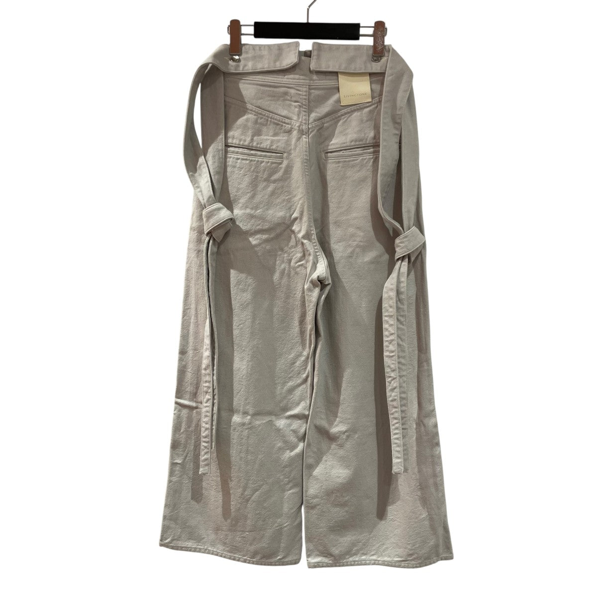 LIVINGTONE×Ron Herman torn Wide Denim PantsデニムパンツLT-BLEK5-04-RH 古着・中古-2枚目のアイテム画像