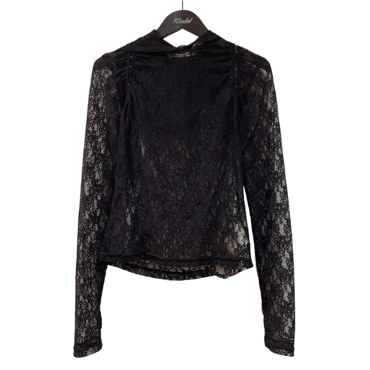 JOHN LAWRENCE SULLIVAN FLOWER LACE CUT OUT HOODIEロングスリーブカットソー5C019-0225-04 古着・中古-1枚目のアイテム画像