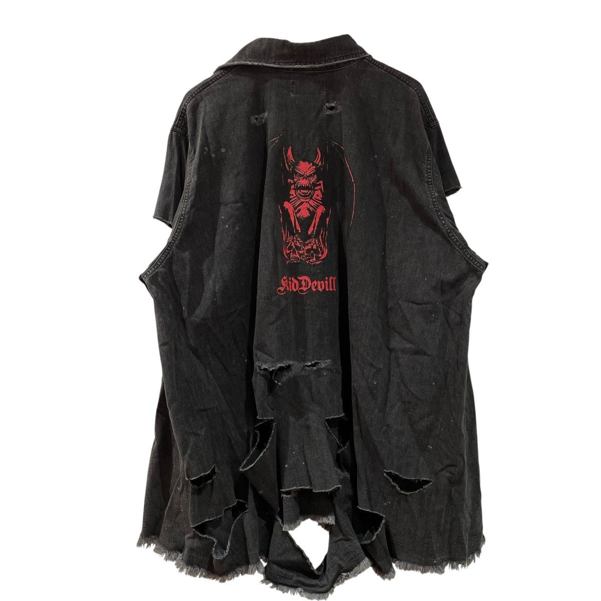 KIDILL グラフィックTシャツ ブラックUSATOUR ダメージ加工ありXL KIDILL グラフィックTシャツ ブラックUSATOUR ダメージ加工あり