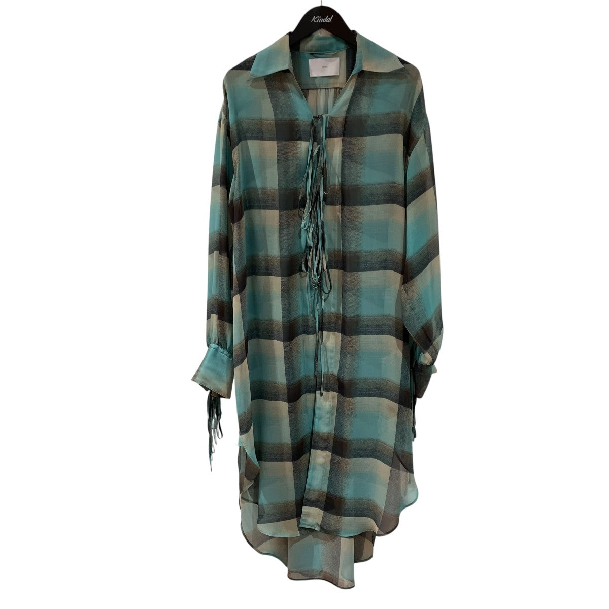 SUGARHILL 24SSSHEER OMBRE PLAID ONE-PIECEチェックワンピース2441000514 古着・中古-1枚目のアイテム画像