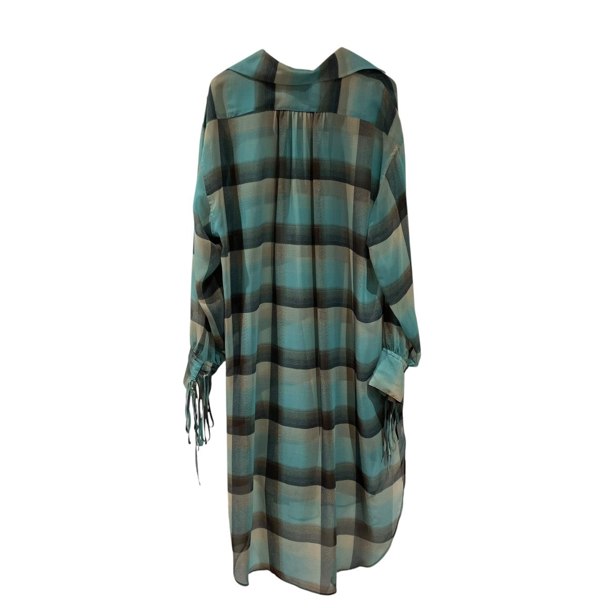 SUGARHILL 24SSSHEER OMBRE PLAID ONE-PIECEチェックワンピース2441000514 古着・中古-2枚目のアイテム画像