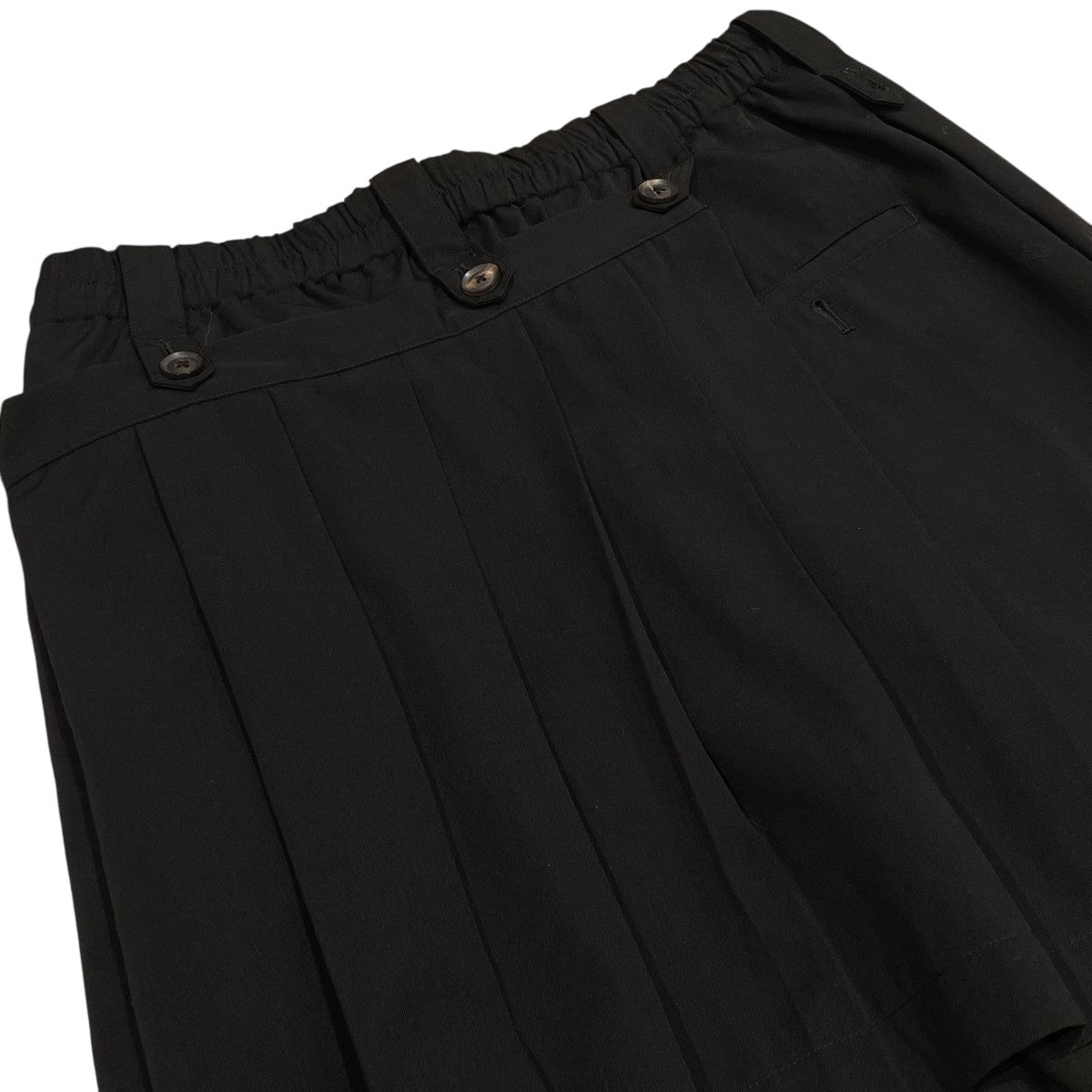 Yohji Yamamoto POUR HOMME レイヤードパンツ 04ss yohji yamamoto pour homme 変形レイヤードデザインパンツ