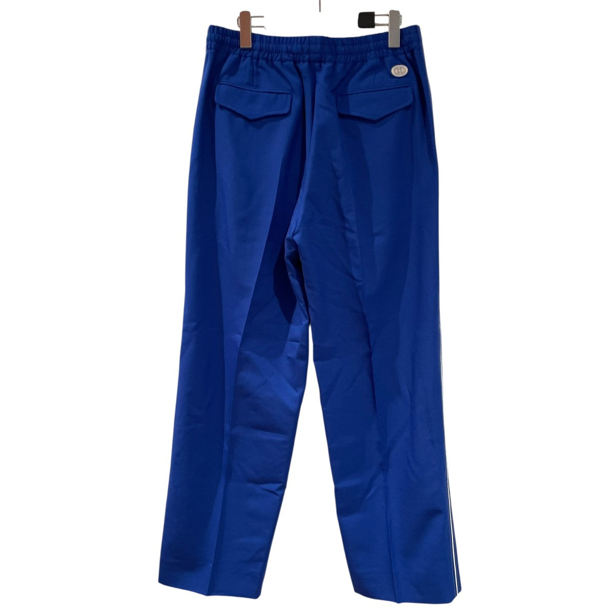 【美品】GUCCI　ウォッシュドフレアデニムパンツロゴラベル　ミケーレ期　32 美品】GUCCI ウォッシュドフレアデニムパンツロゴラベル ミケーレ期 32