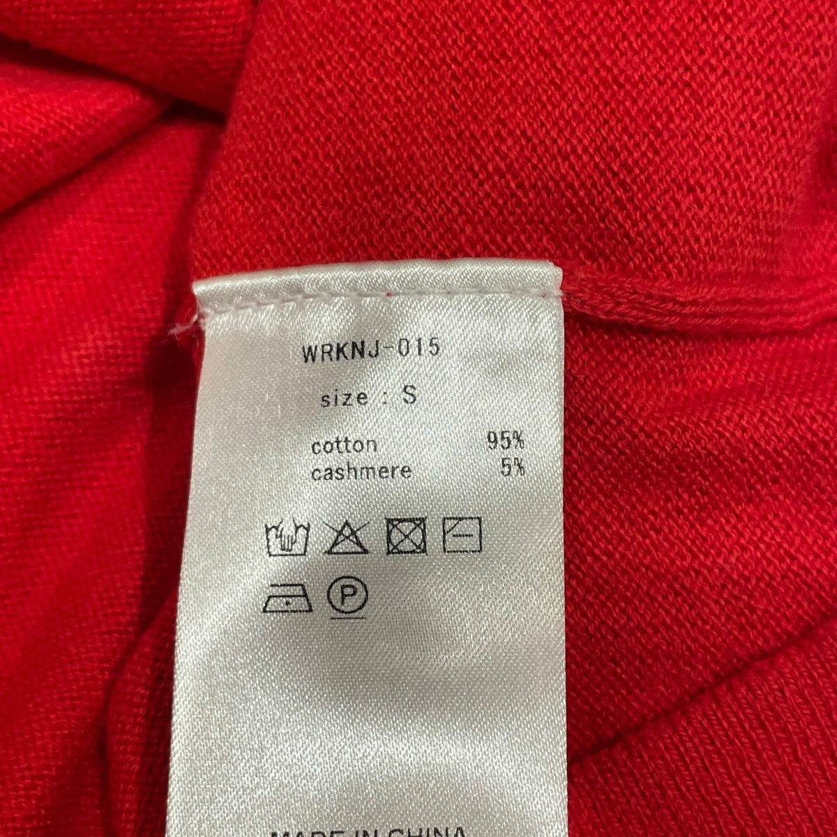WANDERUNG Cotton Cashmere Tee半袖ニットWRKNJ-015 古着・中古-6枚目のアイテム画像