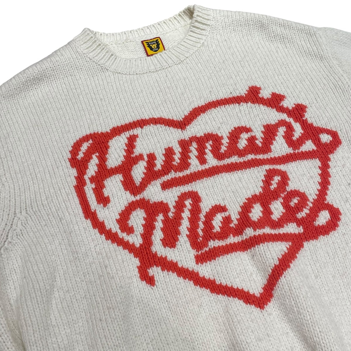 アイボリー ニットセーター DRY ALLS HUMAN MADE アイボリー ニットセーター DRY ALLS HUMAN MADE HUMAN MADE