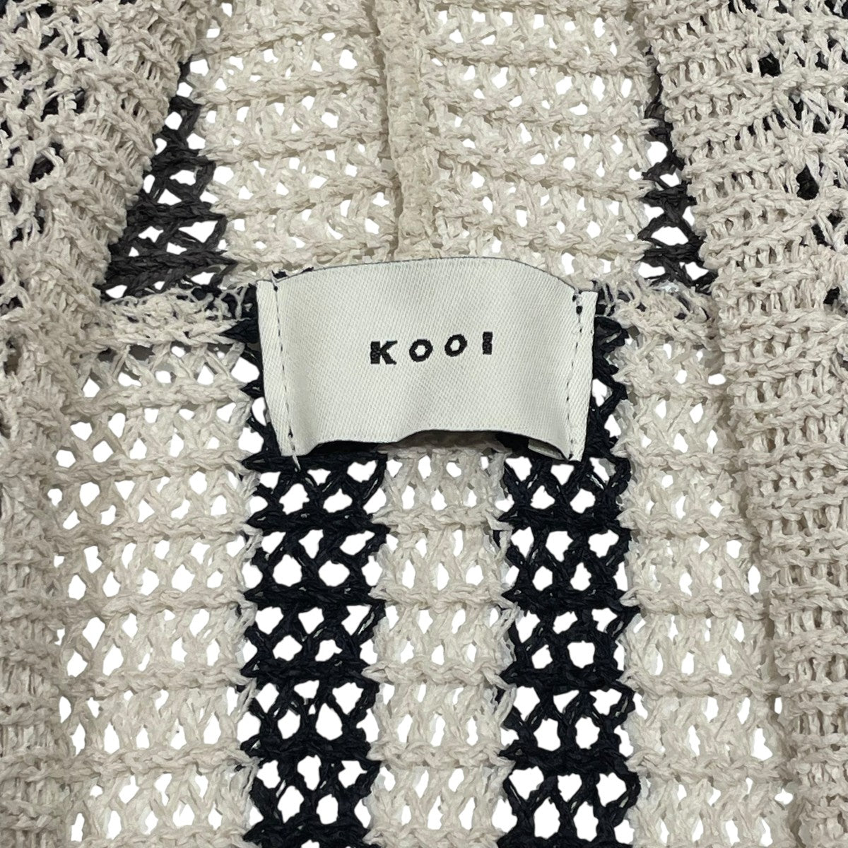 25SSSTRIPE MESH KNIT HOODIEジップパーカー25KO SS07