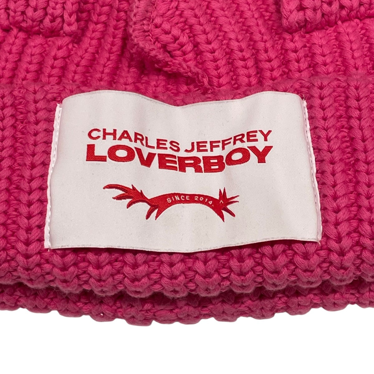 CHARLES JEFFREY LOVERBOY ピンク ニット帽 CHARLES JEFFREY LOVERBOY(チャールズジェフリーラバーボーイ