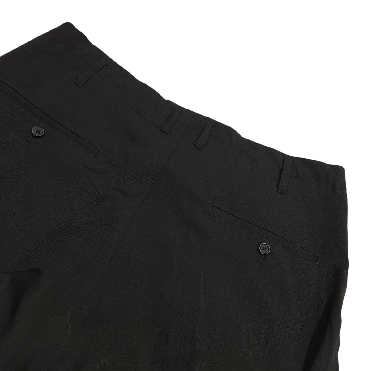 Yohji Yamamoto pour homme WOOL GABARDINE HEM BELT PANTウールパンツHO-P55-100 古着・中古-4枚目のアイテム画像