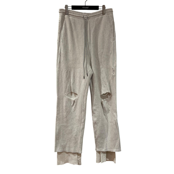 ANCELLM(アンセルム) 23AWCRASH SWEAT LAYERED PANTSダメージ加工