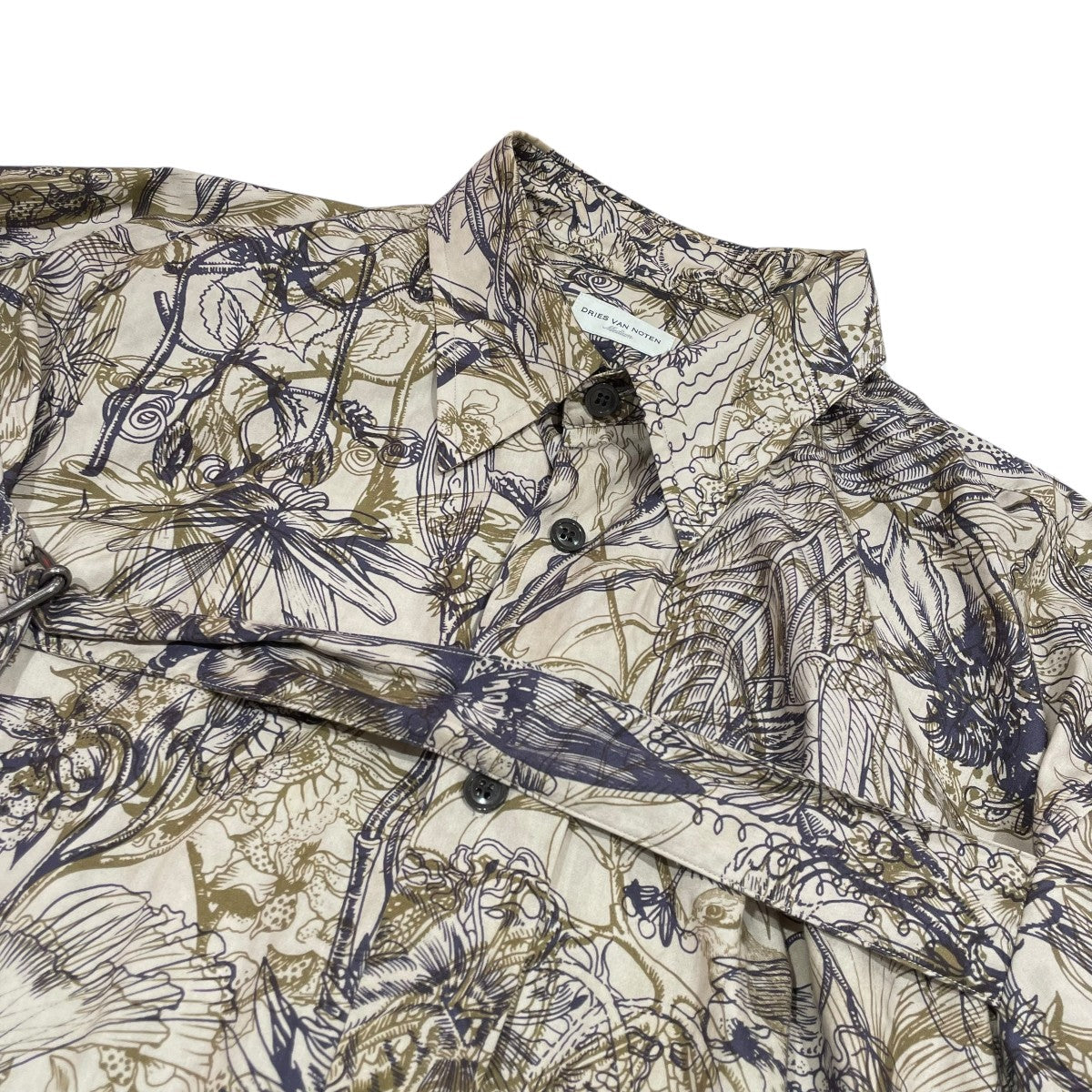 DRIES VAN NOTEN 23AWボタニカルシャツ 古着・中古-3枚目のアイテム画像