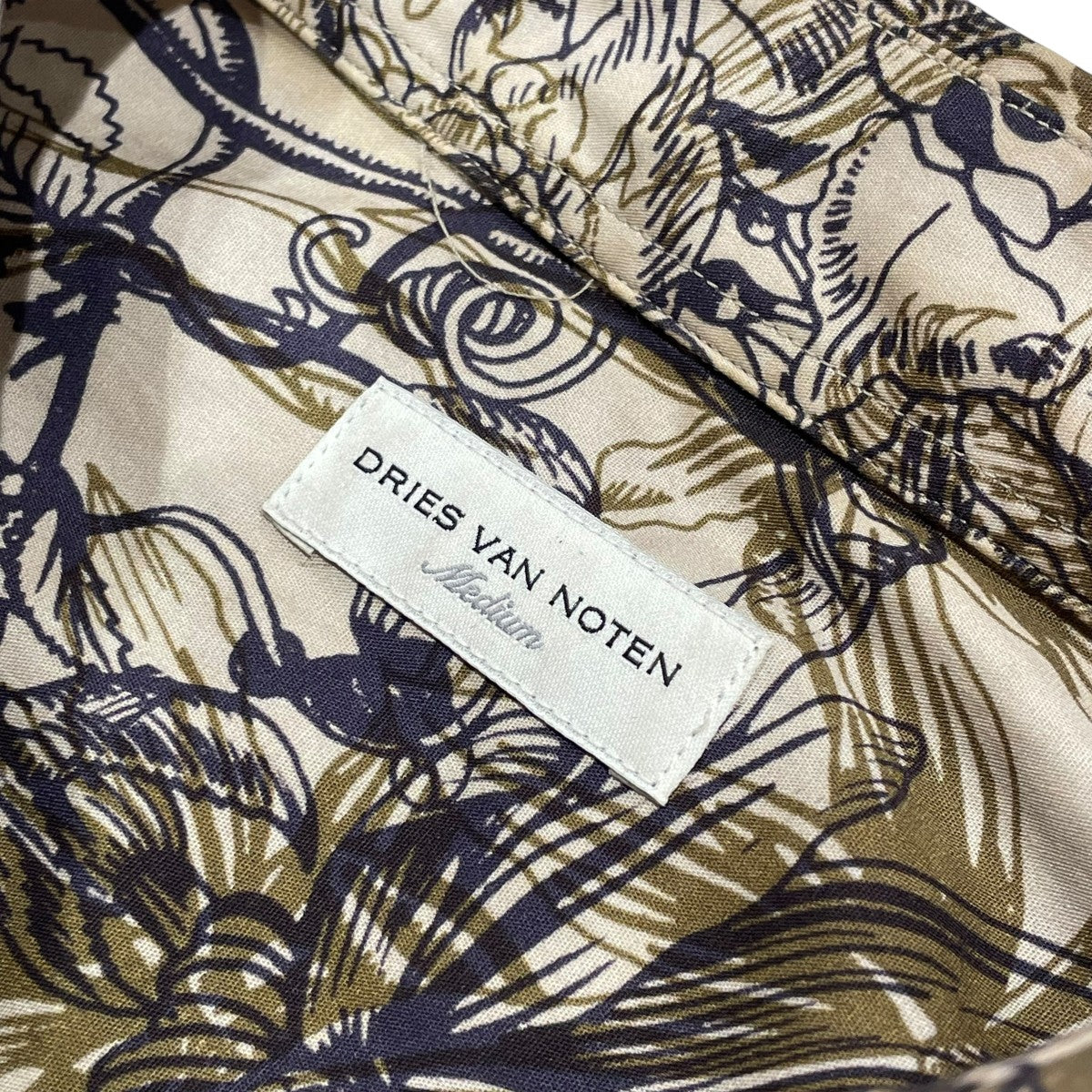 DRIES VAN NOTEN 23AWボタニカルシャツ 古着・中古-7枚目のアイテム画像