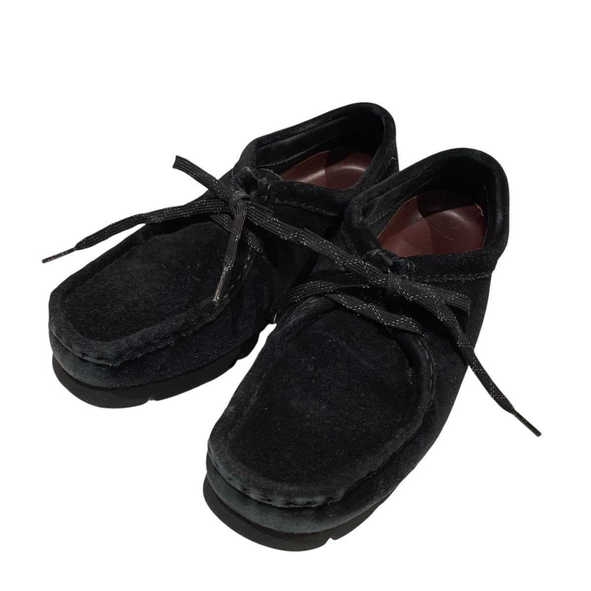クラークス　ワラビー　レザー　Clarks 本革 Clarks クラークス ワラビー ブラックレザー CLARKS WALLABEE