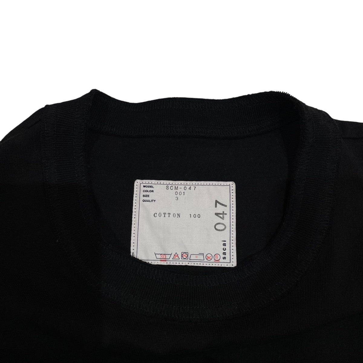 sacai(サカイ) TシャツSCM-047 SCM-047 ブラック サイズ 3