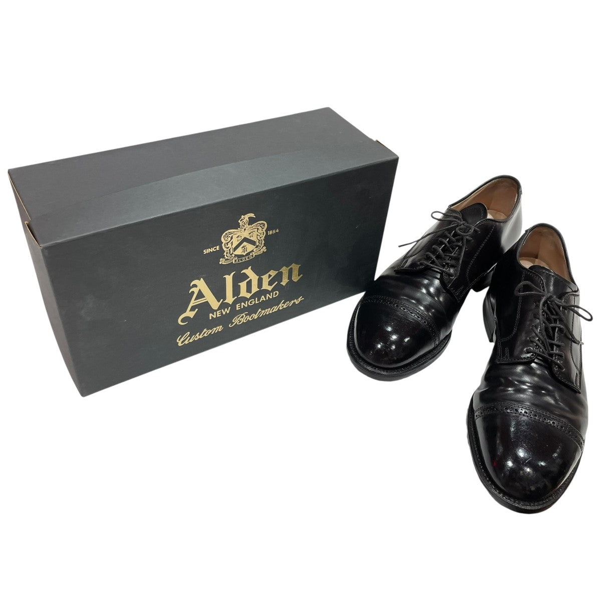 ALDEN(オールデン) Black Cordovan Cap Toeレースアップシューズ56251