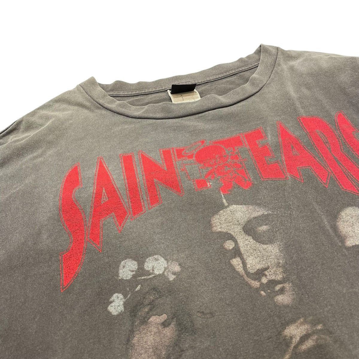 即完売品/XL SAINT MICHAEL×EU カットソー チャコールグレー SAINT MICHAEL×DENIM TEARS 半袖カットソー グレー サイズ XXL