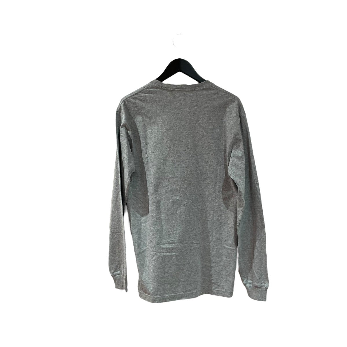 【美品】KITH キス 長袖Ｔシャツ ロンＴ Ｌサイズ KITH】キス ロゴ入り長袖Tシャツ ロンT グレー ボックスロゴ入り