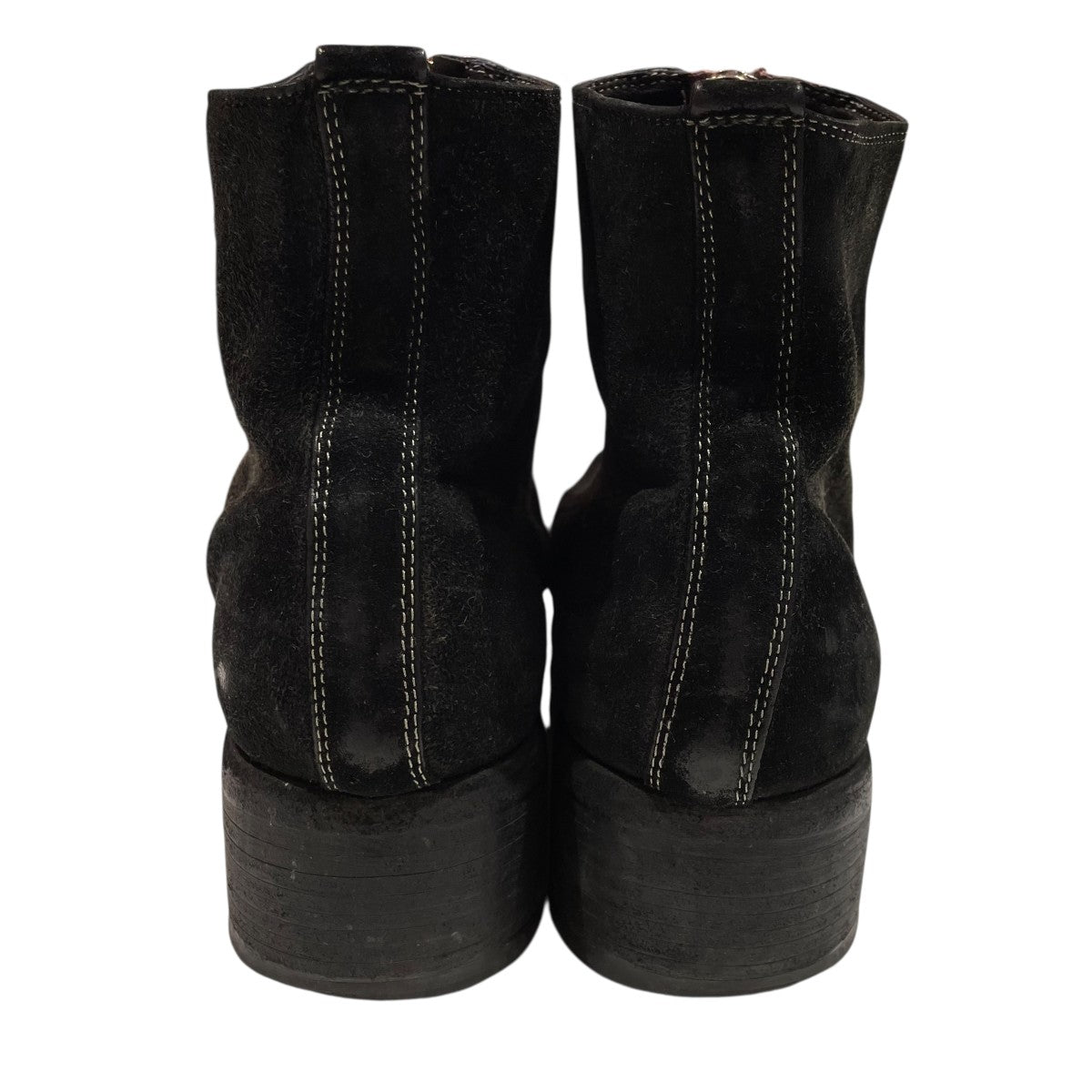 GUIDI(グイディ) フロントジップレザーブーツ ブラック サイズ