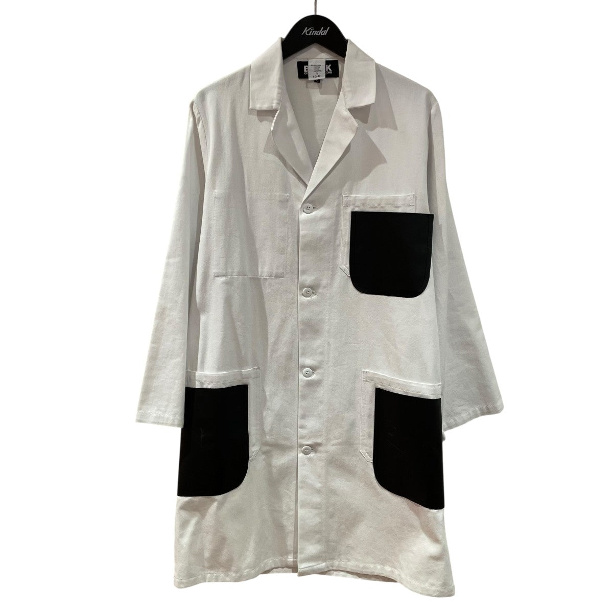 COMME des GARCONS ロングコート S コムデギャルソンCOMME des GARCONS ウール裏花柄フックロング