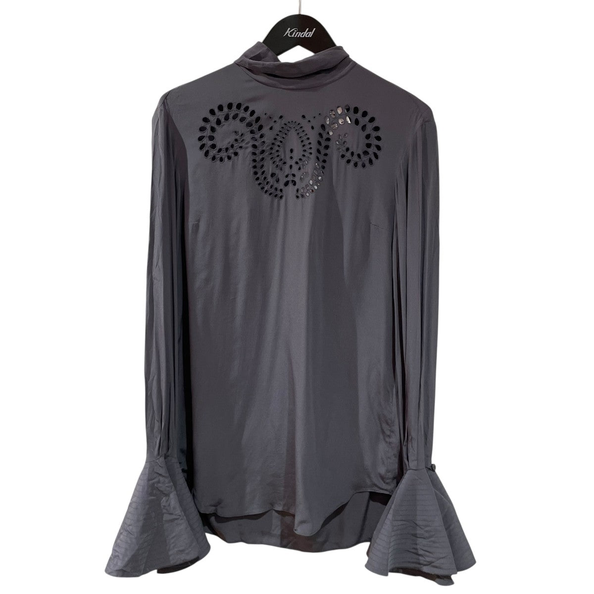 Patou EMBROIDERED SILK TOPシルクシャツTO0220013910A 古着・中古-1枚目のアイテム画像