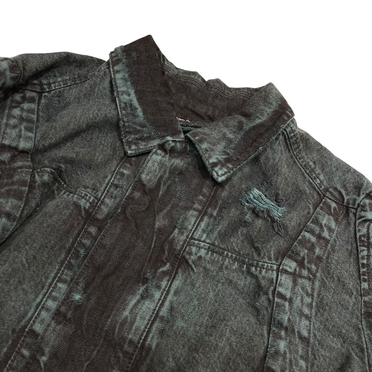JULIUS(ユリウス) 24AWDistressed Crop Denim Jacketデニム