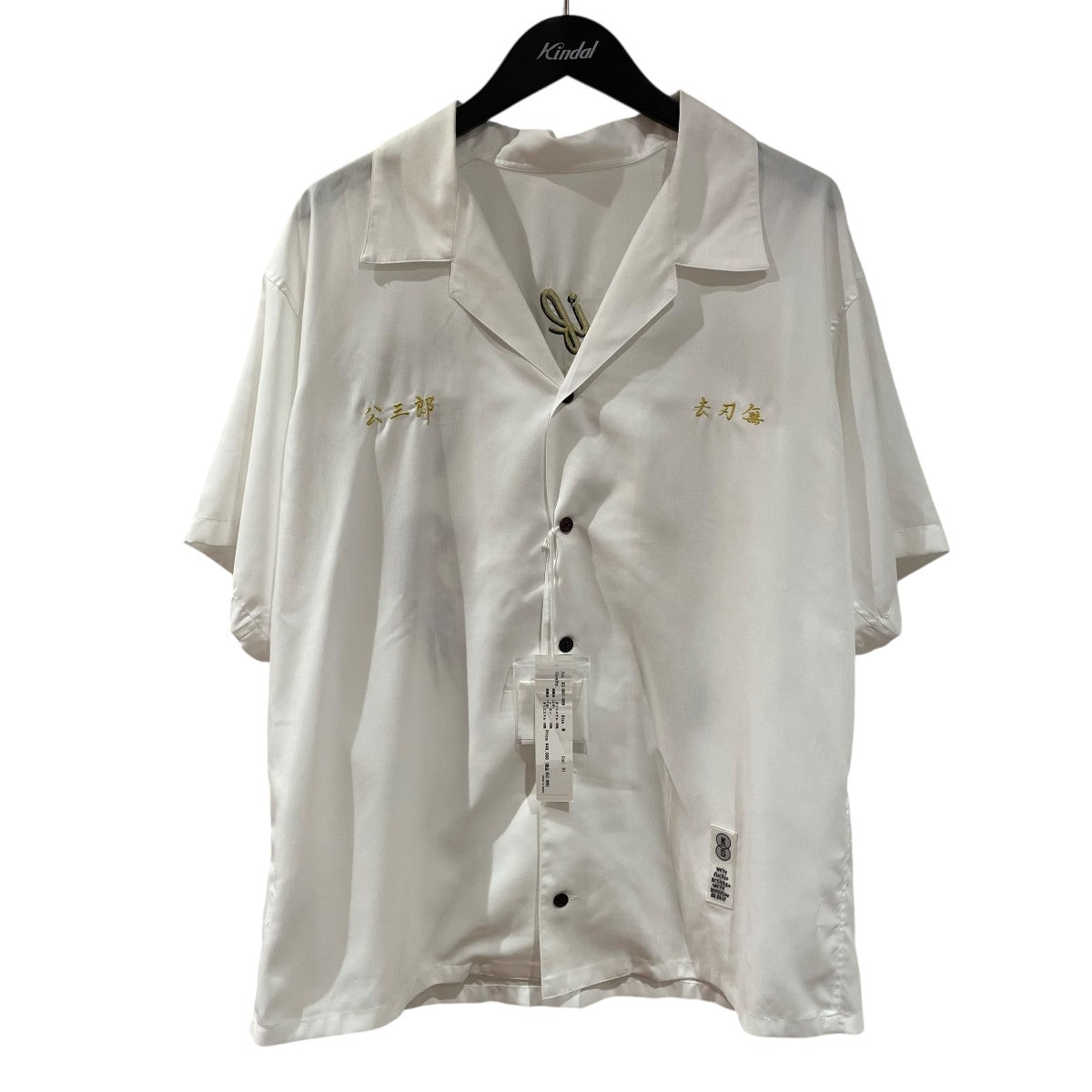 sulvam×KOZABURO 24SSEMBROIDERY SHIRT S S半袖シャツKS B01 099