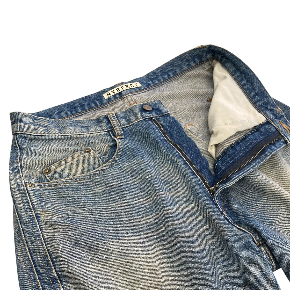 NVRFRGT(ネバーフォーゲット) 3D TWISTED WIDE LEG JEANSデニムパンツ