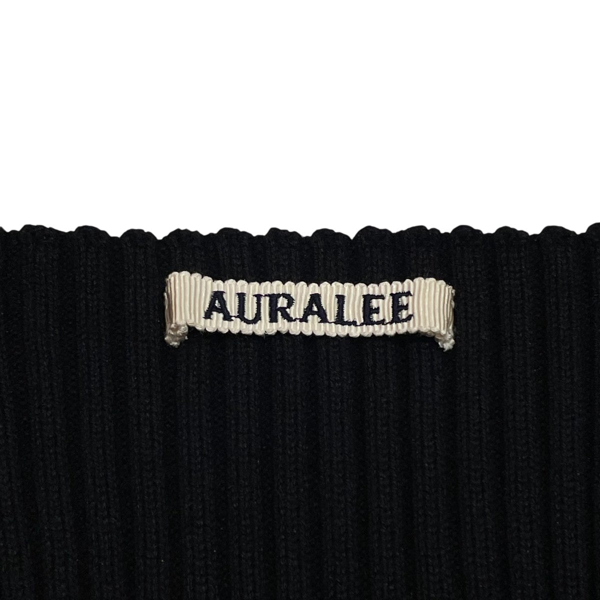 AURALEE COTTON SILK RIB KNIT MINI DRESSドレス 古着・中古-5枚目のアイテム画像