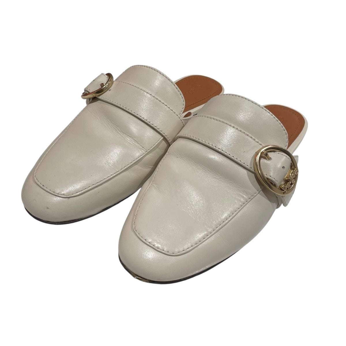 COACH SELINE LEATHER SLIDEミュール11002526 古着・中古-1枚目のアイテム画像