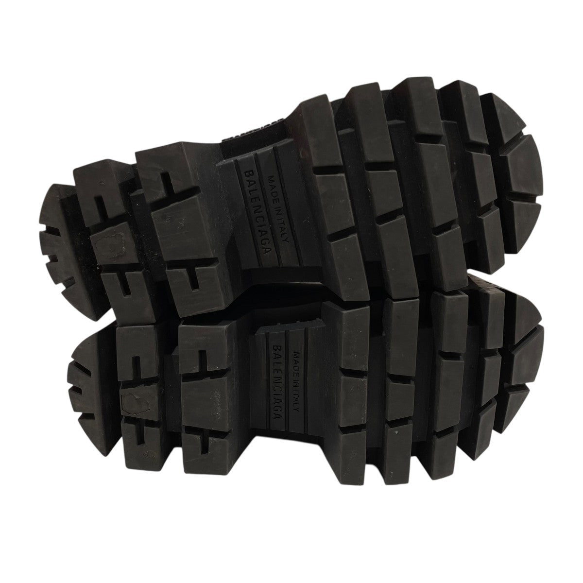 希少Balenciaga hard bulldozer 41 Bulldozer lace-up leather ankle boots in black - Balenciaga