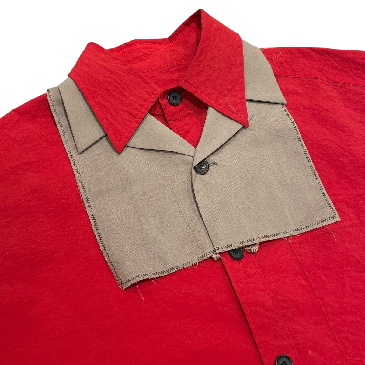 kolor ナイロンジャケット 赤 カラフル Kolor コントラストパネル