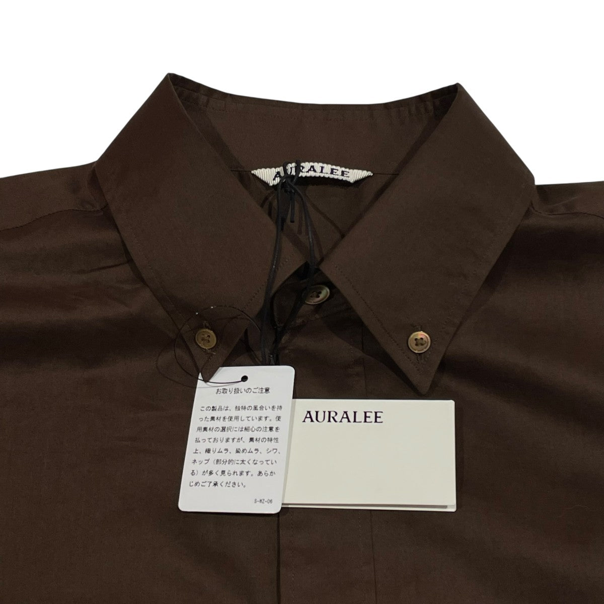 AURALEE(オーラリー) WASHED FINX TYPEWRITER BUTTON DOWN SHIRT