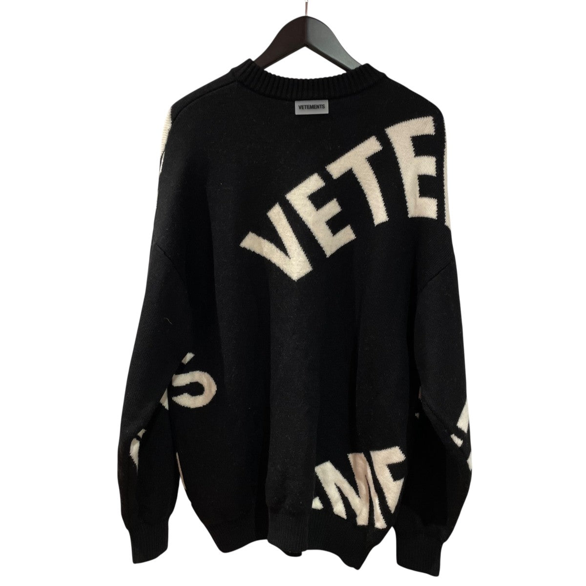 GIANT LOGO JACQUARD OVERSIZED KNIT程度BニットUA53KN200B