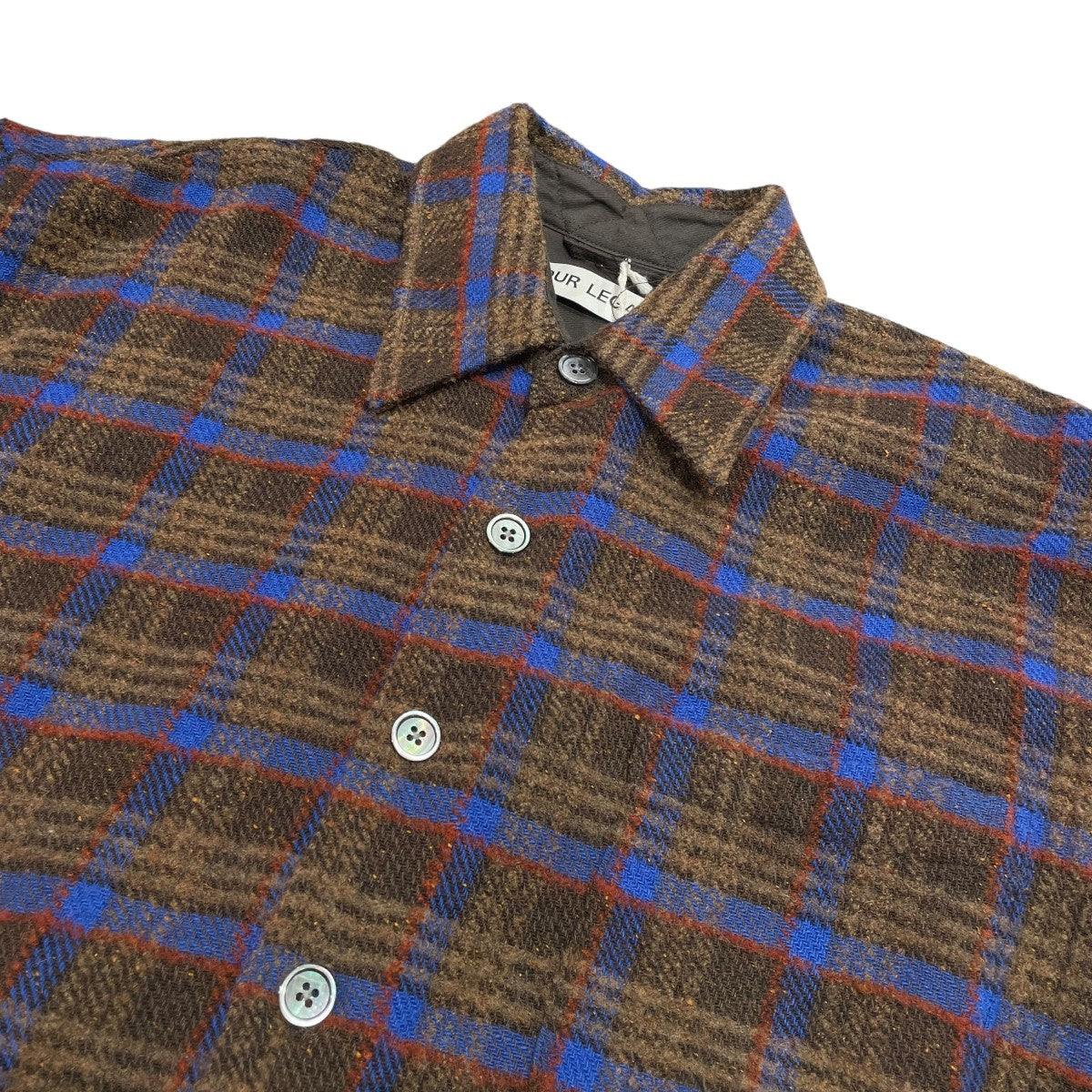 OUR LEGACY Elder Shirt 半袖 チェック ウール 46 s-l400.jpg