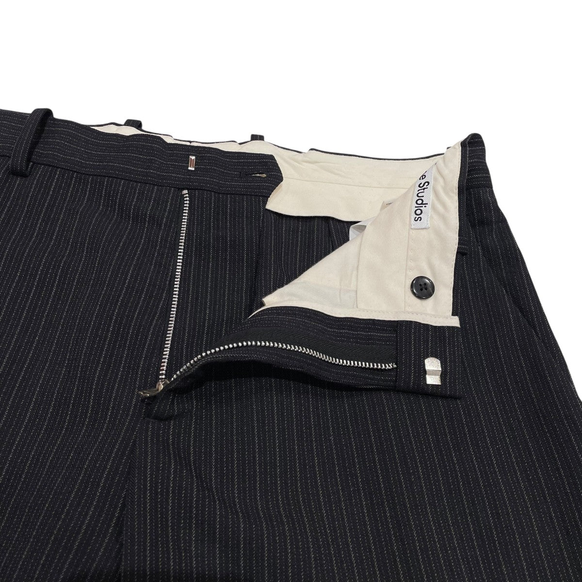 ピンストライプトラウザーズスラックスFN-MN-TROU001037-BK0655