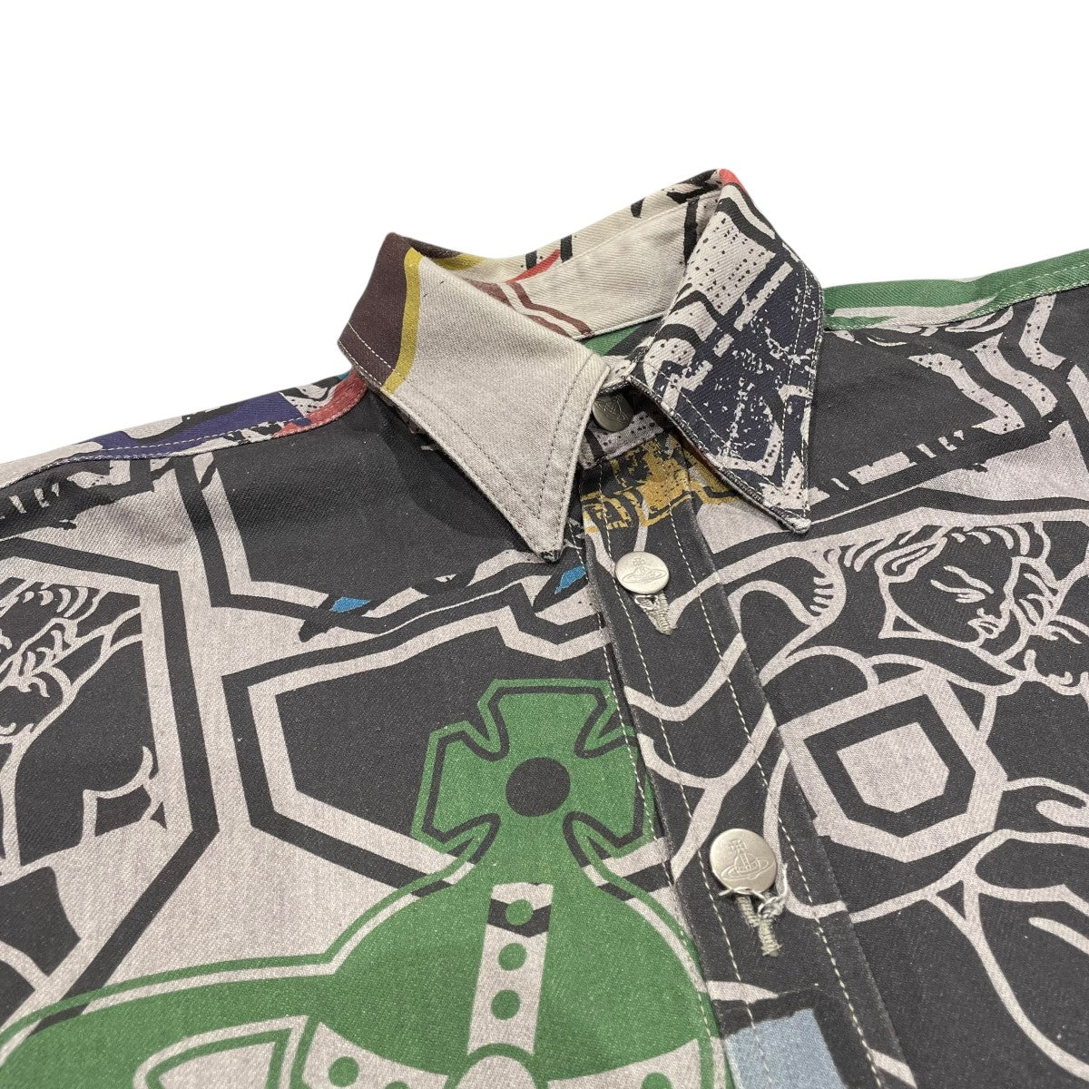 Vivienne Westwood man RAT HOUSE BIG CLASSIC SHIRTデニムシャツVW-V1-79488 古着・中古-3枚目のアイテム画像