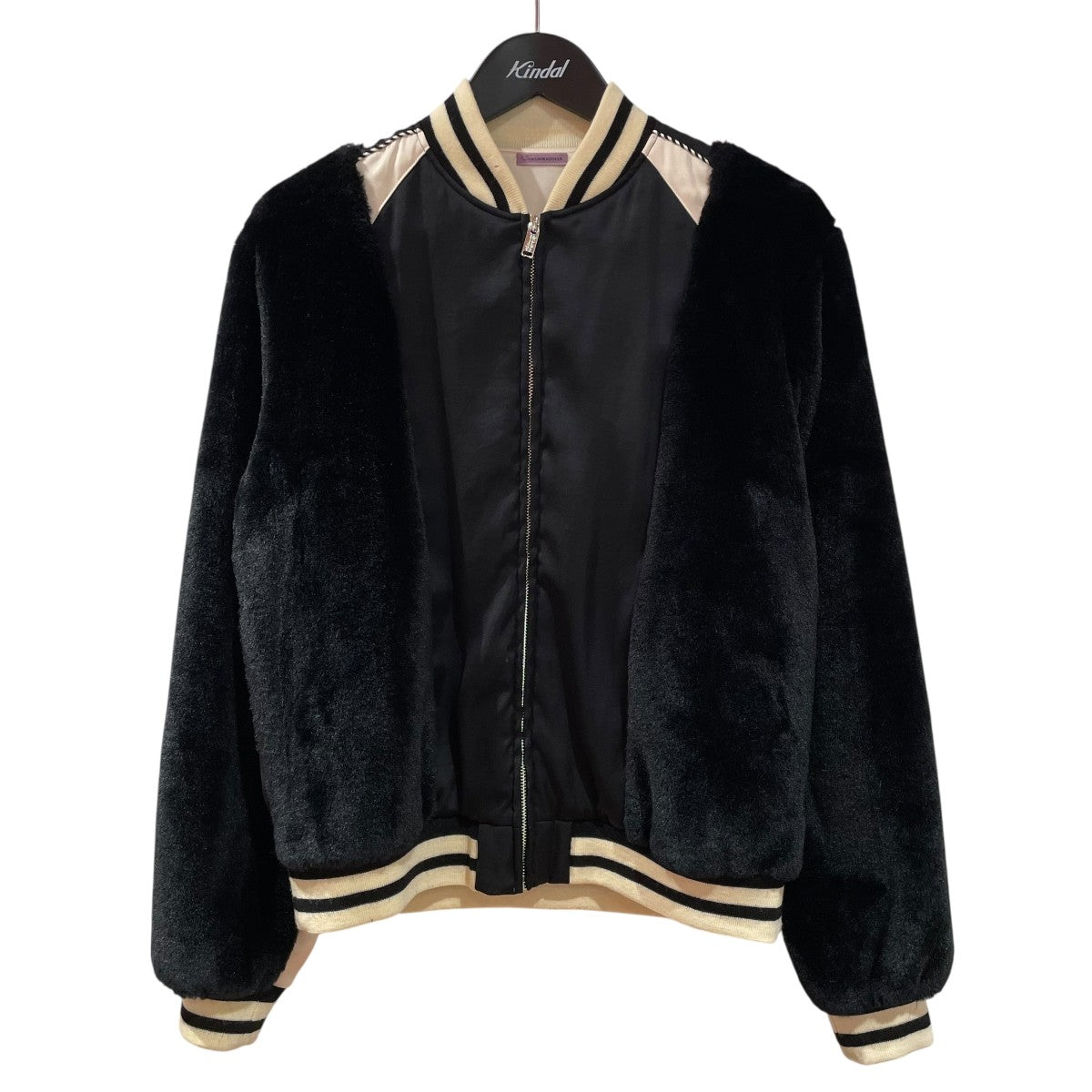 SueUNDERCOVER ファー切り替えスカジャン 古着・中古-1枚目のアイテム画像