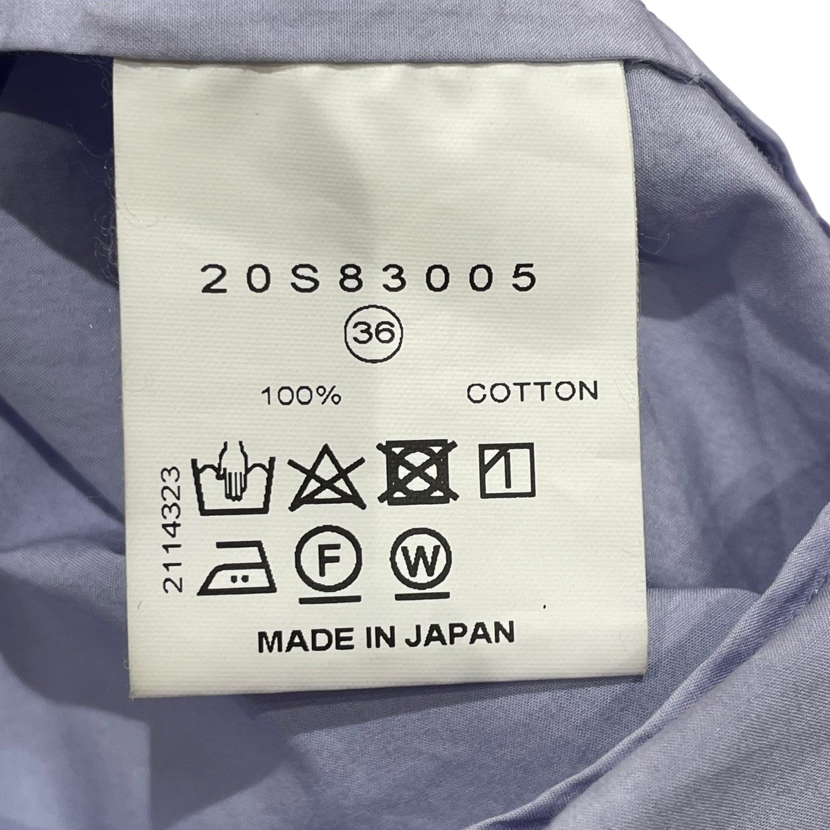 長袖シャツ20S83005