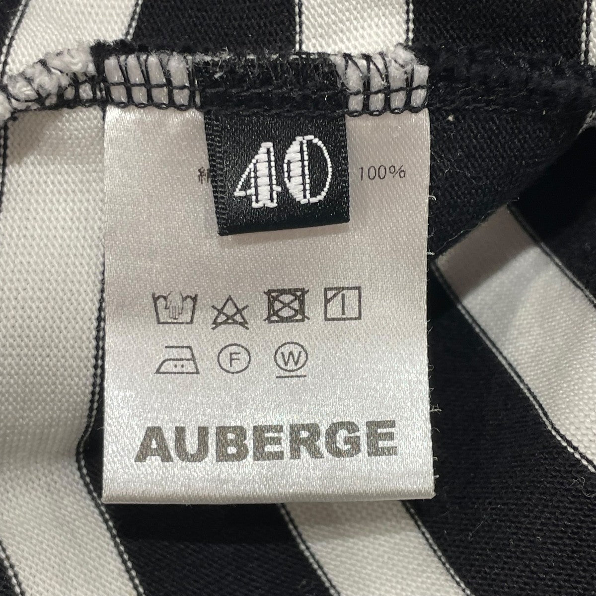 AUBERGEバスクシャツ　(WHITE×NAVY / size40) AUBERGEバスクシャツ (WHITE×NAVY / size40) AUBERGEバスク