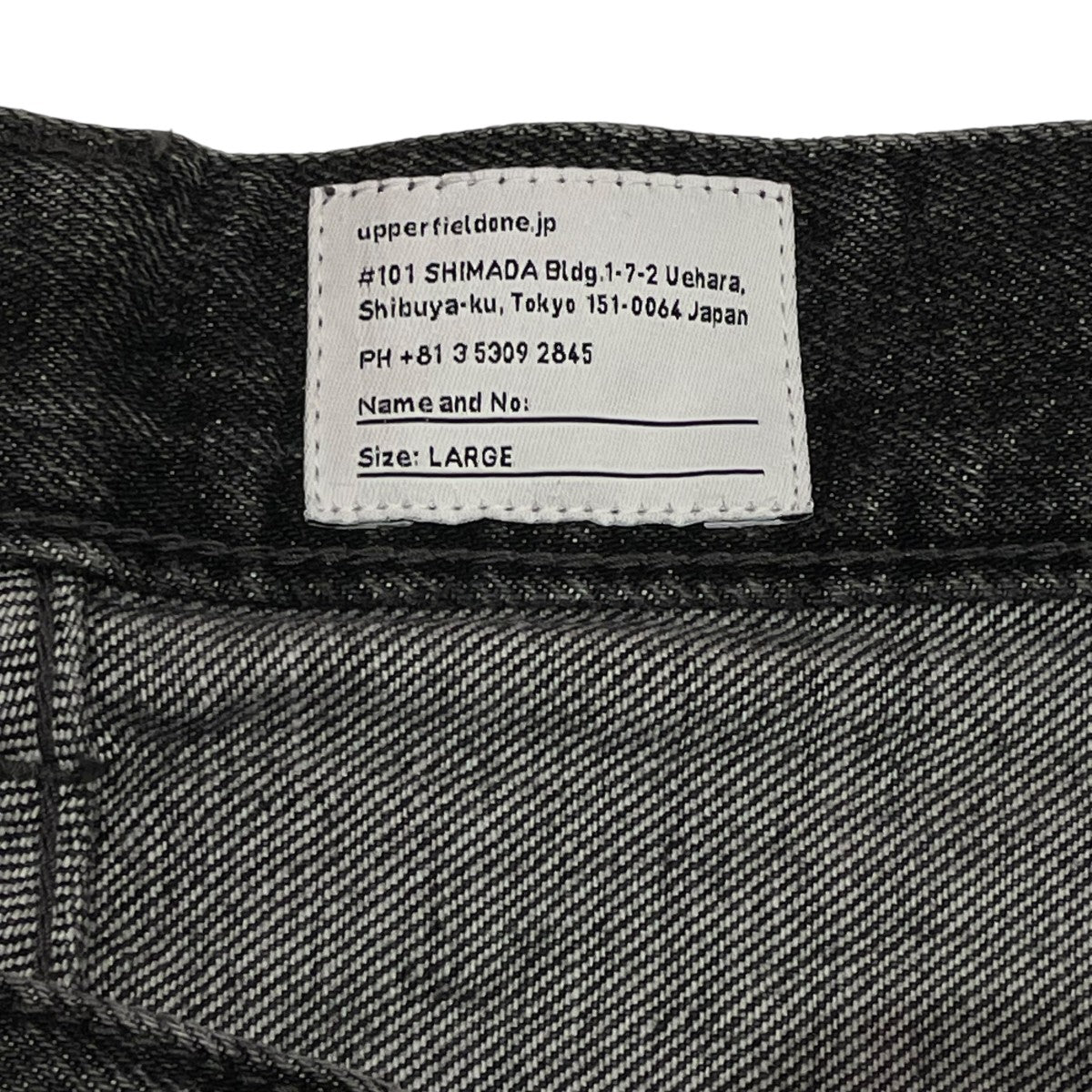 Upper Field One(アッパーフィールドワン) デニムパンツ22 UFO P020BK