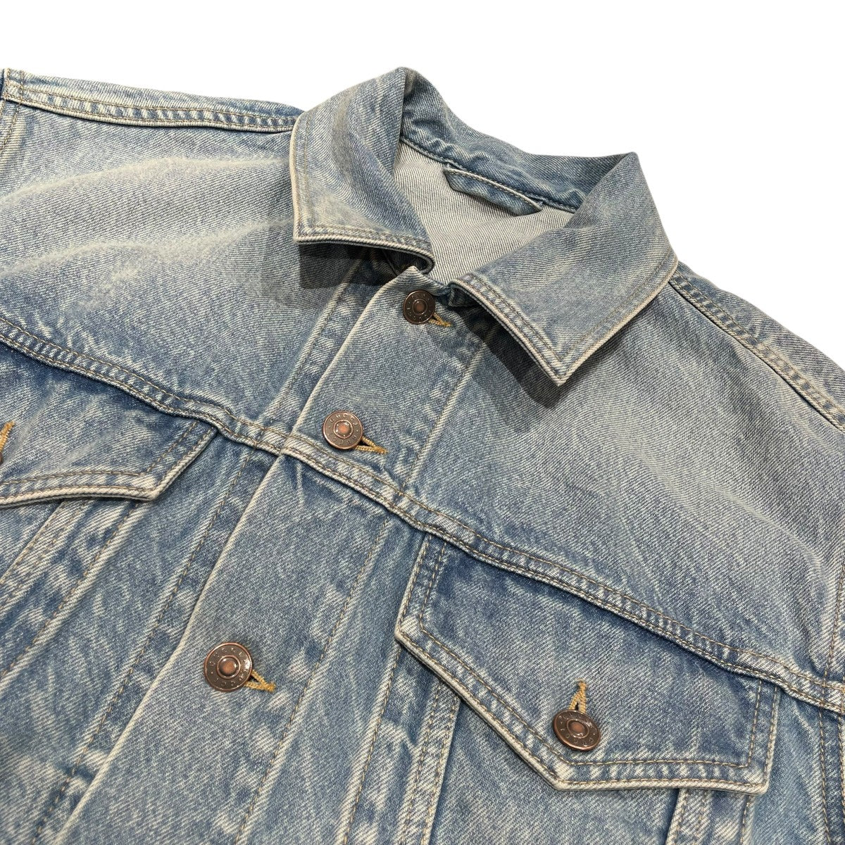 グッチデニムジャケット GUCCI(グッチ) 21SSDisney Donald Duck Embroidered Lapel Denim